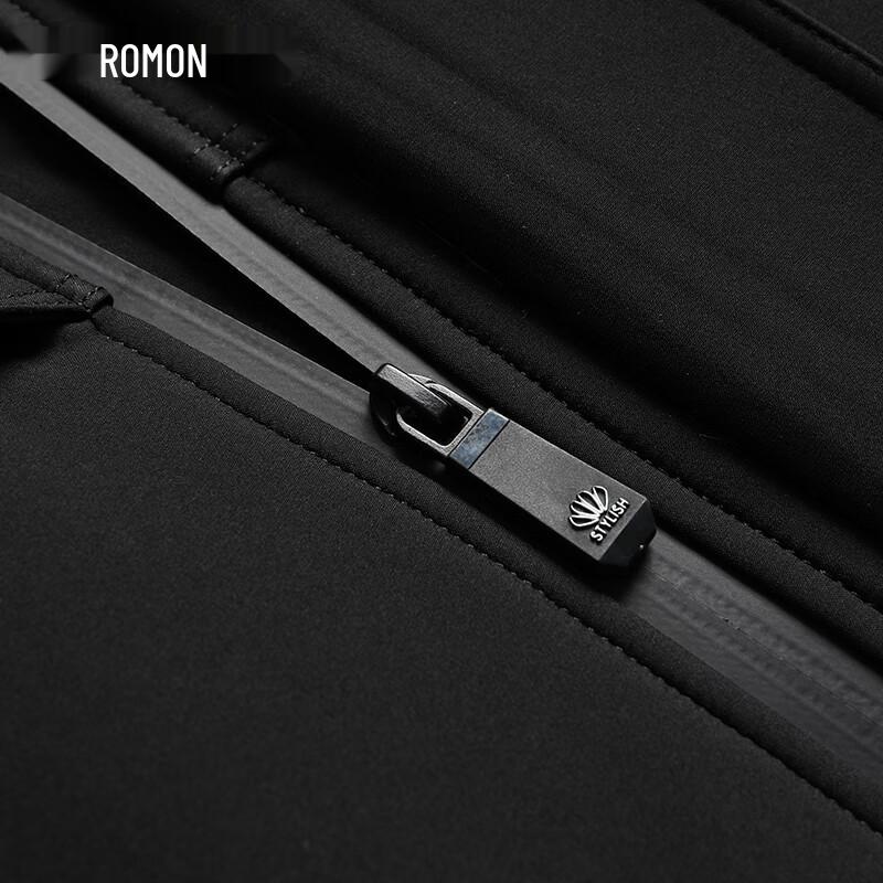 ROMON Men's Winter Fleece Hooded Parka