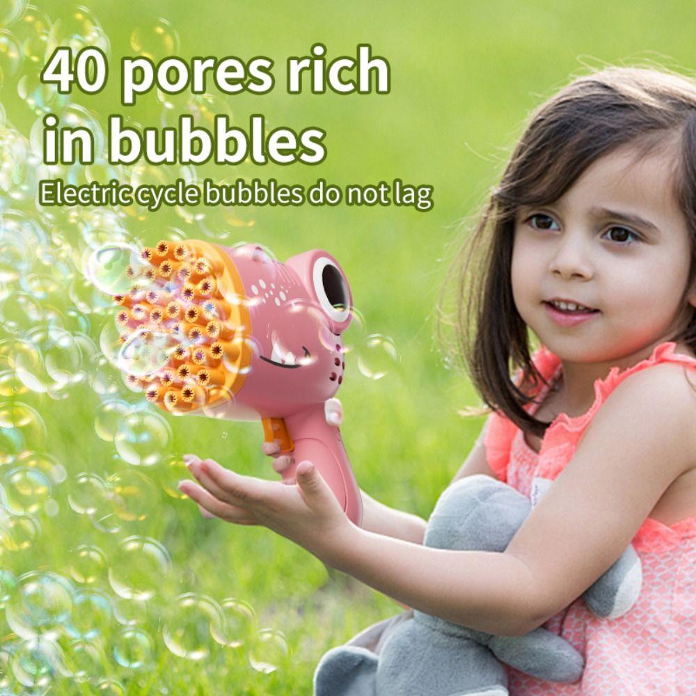 With 1 Bubble Liquid Fully Automatic Bubble Machine Plastic Bubble Blower for Kids Gift