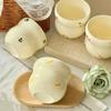Gourd-shaped Ceramic Mug Embossed Fruit Water Cup Unique Handheld Mug  Gift Giving