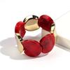 Round Spliced Elastic Rope Bracelets for Women European and American Fashion Simple Acrylic Bracelet Personalized Hand Jewelry