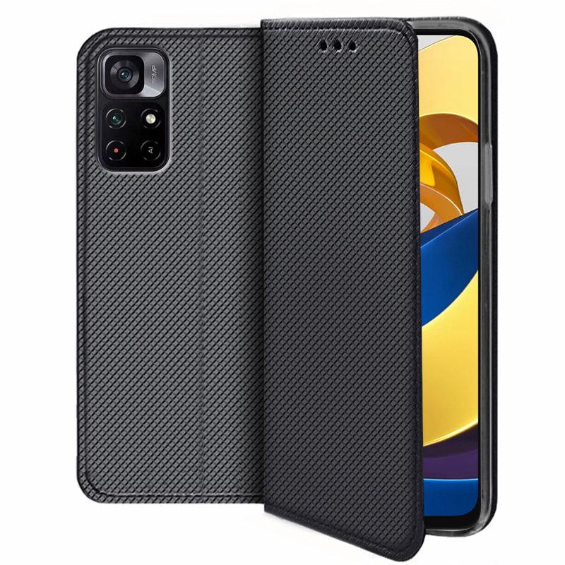 Smart Magnet Case for Xiaomi Poco M4 Pro 5G / Redmi Note 11S 5G, Black