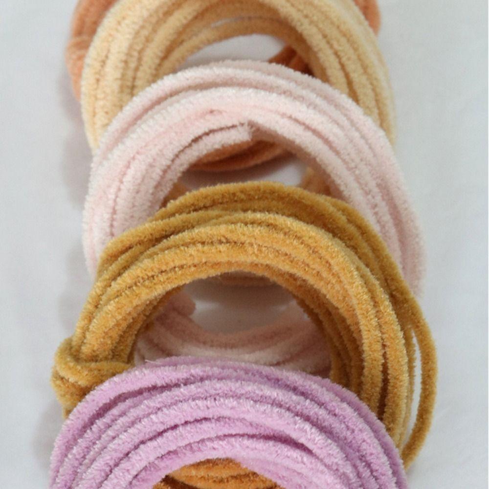 Colored Wool Handmade Twisted Rod Plush Handmade Chenille Stem  Puppy Toy