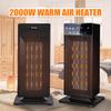 2000W Remote Control Portable Adjustable Thermostat Heater Fan Electric Heater Space Warmer for Home Office Standing