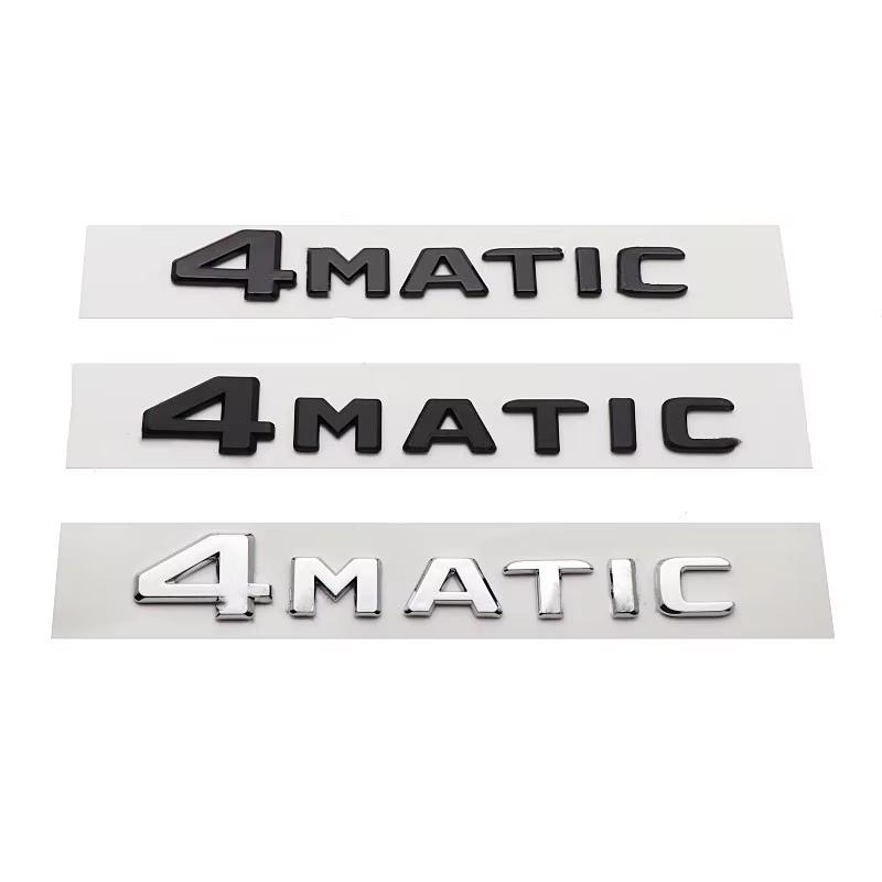 3D ABS 4MATIC Logo Car Rear Trunk Letters Emblem Badge Stickers For Mercedes Benz W246 W204 W205 W212 W213 R350 C300 E300 W447 aaa1