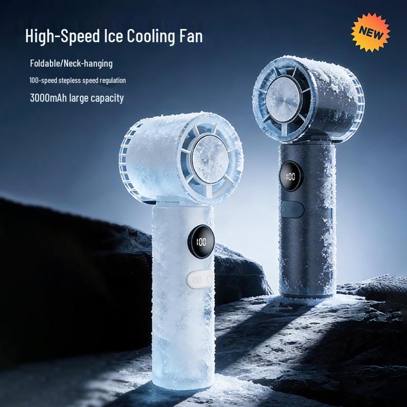 2026 Portable Folding Handheld Fan with High-Speed Cooling, Strong Wind, and Long Battery Life