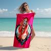 Beach Towel with Karol G Pattern - soft,absorbent,machine washable Lightweight&Modern,swimming,Travel Essentials