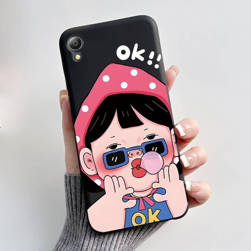 For Asus ZenFone Live (L1) ZA550KL Case Capa Cute Cartoon Printing Shell Coque Protective Cover Soft Silicone Black Phone Casing