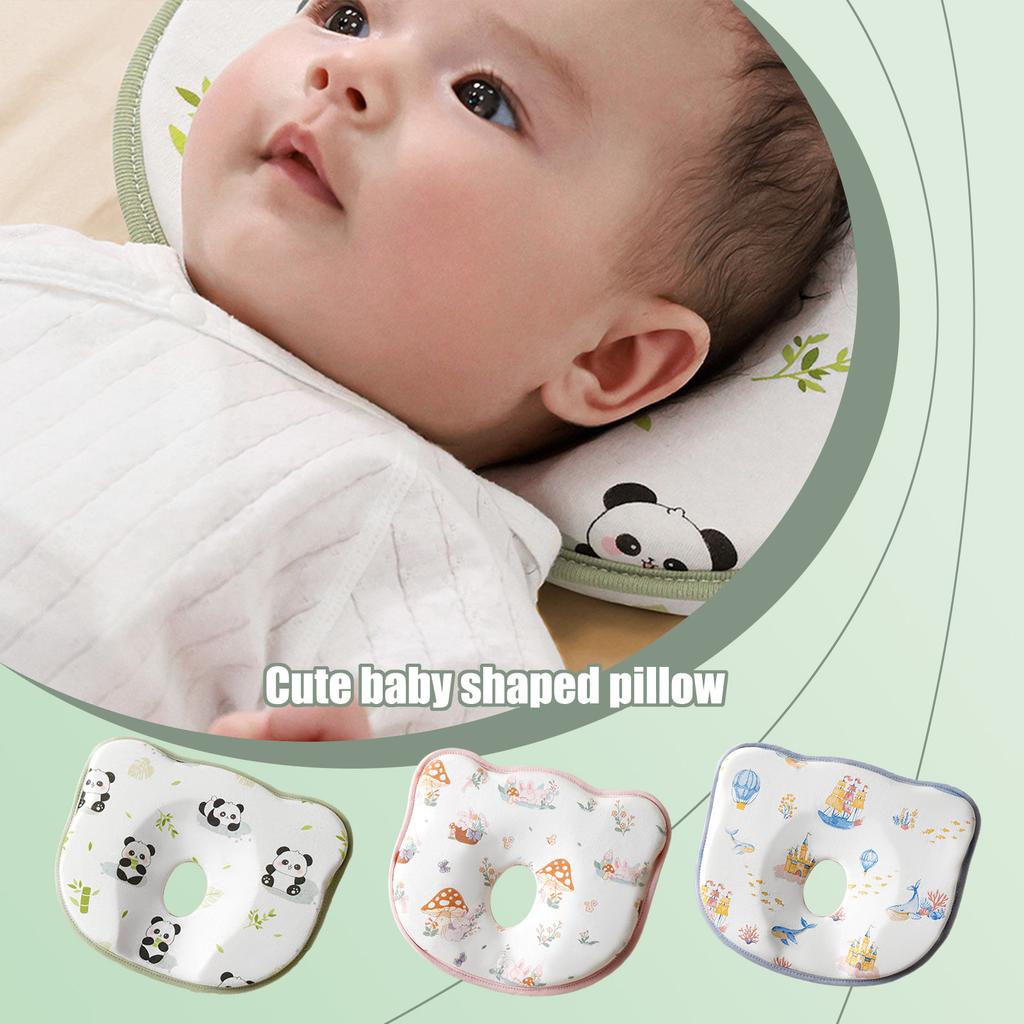 Baby Pillow Type A Memory Foam Baby Sleeping Shaping Pillow, All Cotton Bias Pillow Core To Correct Head Shape Correction Pillow