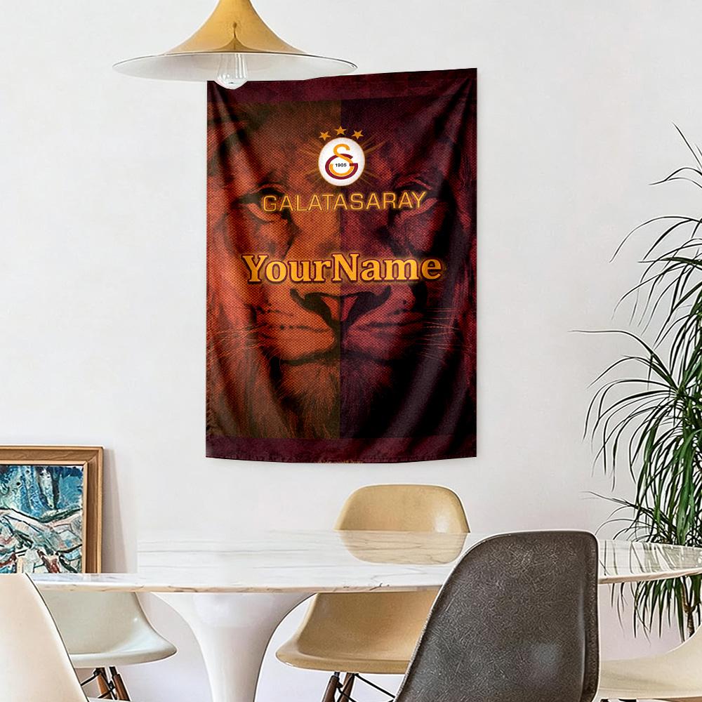 Galatasaray Custom Your Name Wall Decor Tapestry Art For Pet Memorial Birthdaywedding Party Backdrop Family Gift
