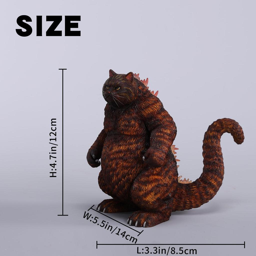 JXK Годзинян Статуэтка Кошки Кошка Любитель Кошек Смола Модель Настольный Аксессуар Украшение Подарок на День Рождения Расписанный Готовый Продукт (2-е издание)