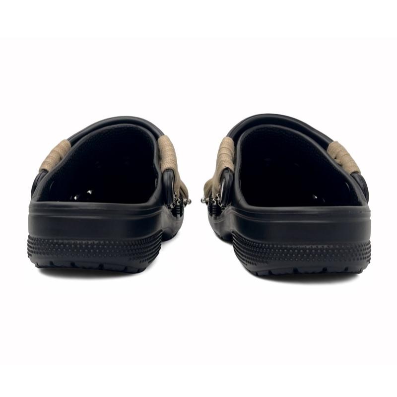 Crocs Классические клоги EVA Cool Leap Strap Готические Уличные Модные Универсальные Черные с Отверстиями Унисекс Случайная Упаковка