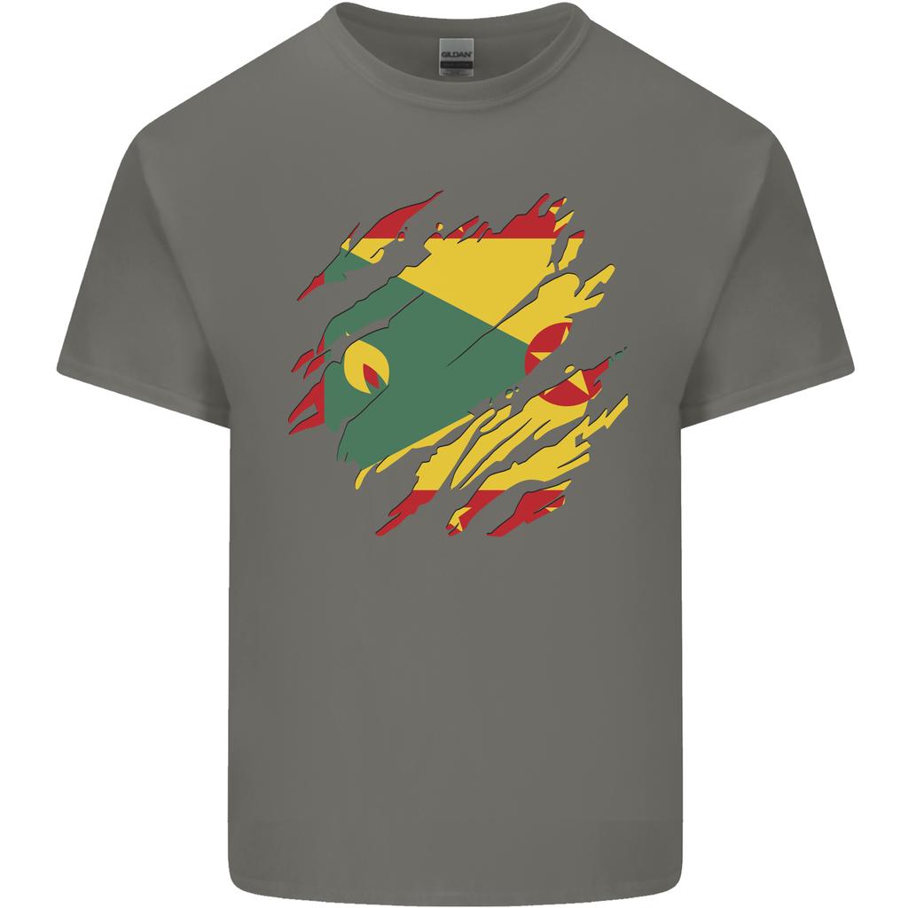Torn Grenada Flag Grenadians Day Football Unisexs Light Cotton Tshirt
