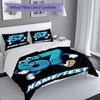 3PC Custom Name "Happy Number Mascot" Bedding Set Printed  Bedding Set Duvet Cover Closure Includes 1 Duvet Cover & 154 Pillowcases for Bedroom