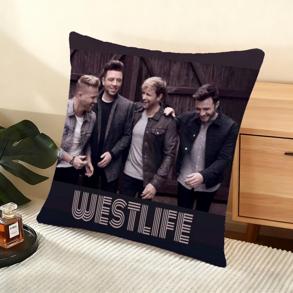 Крутая наволочка W-Westlife Мягкая короткая плюшевая наволочка для подушки Гладкая уютная текстура Эстетичная наволочка для подушки Домашний декор