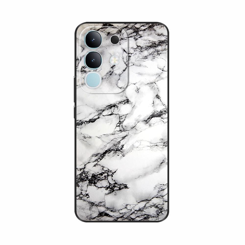 Чехол-крышка для Vivo Y29 4G 2025 Милые Цветы Мягкий Силикон Capa Чехлы для Телефона Для Vivo Y29 4G Чехол Мультяшные Ударопрочные Сумки Coque