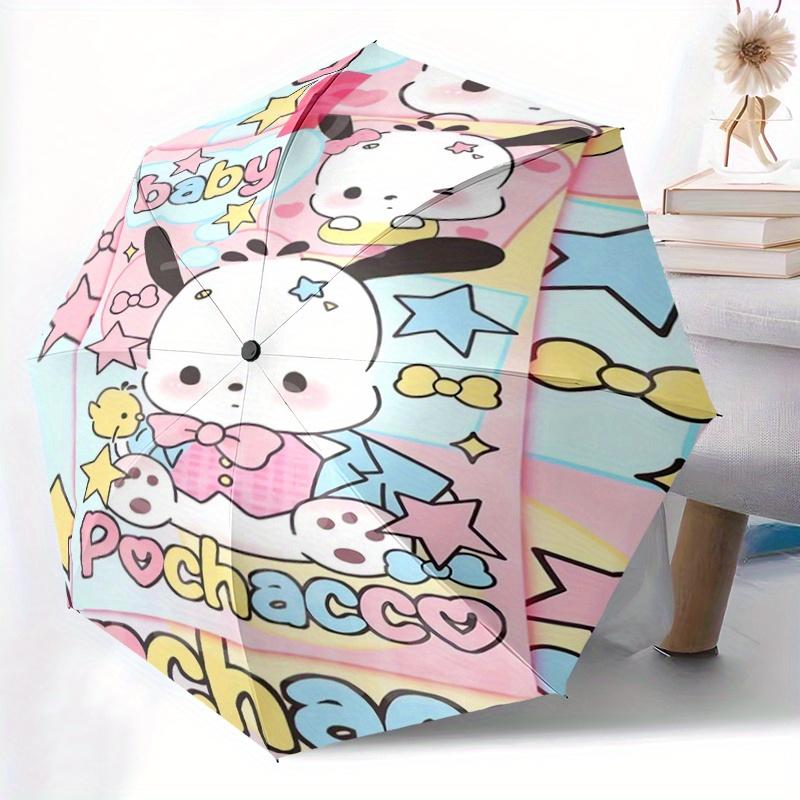1pc Sanrio Baby Pochacco Automatic Opening and Closing Umbrella - Suitable for Various Occasions, Outdoor Activities, Lightweight and Durable Automati