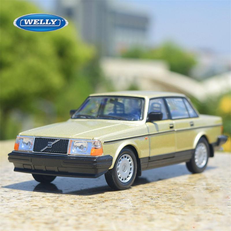 ВЕЛЛИ 1:24 VOLVO 240GL Литые модели автомобилей из сплава и игрушечные транспортные средства Модель автомобиля Миниатюрная масштабная модель Игрушечный автомобиль Для детей