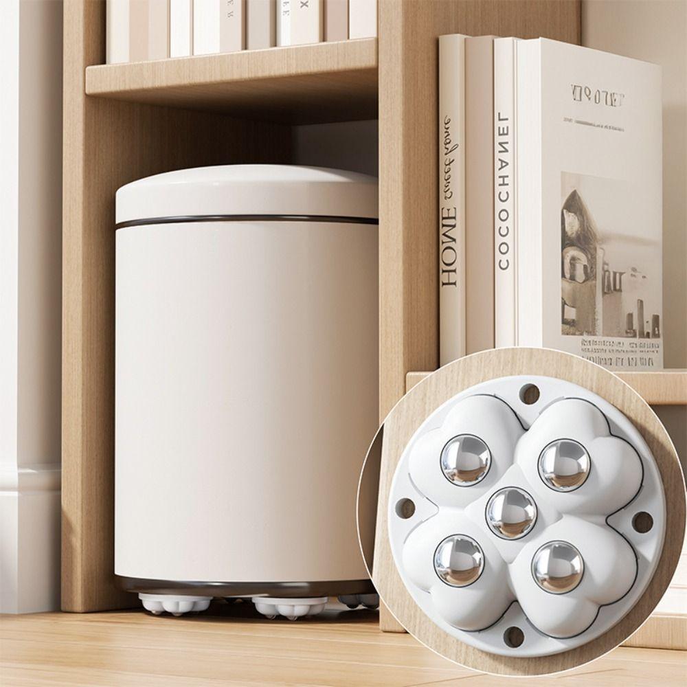 4Pcs Self Adhesive Furniture Casters 360°Rotatable Universal  Pulley  Table Move Accessories