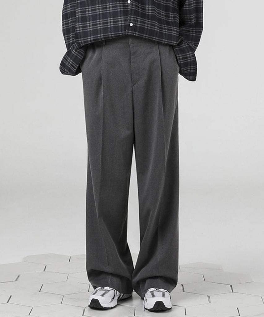 AVANDRESS Modern Onetuck Wide Slacks - 4Col