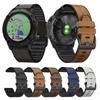 Ремешок для часов 22 мм 26 мм кожаный ремешок для Garmin Fenix 5 5X Plus 6 6X 7 7X Pro ремешок для смарт-часов Garmin EPIX Quatix 7 Pro/Tactix 7