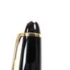 Great MONTBLANC fountain pen Meisterstck Classic white star Black gold 14K mens Used