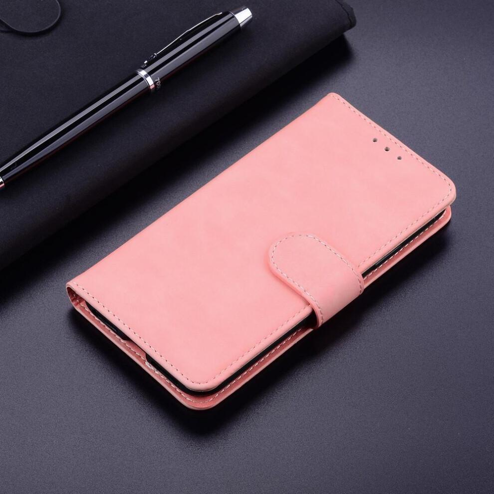 (pink, Samsung Galaxy A06) Solid Color Skin Leather Phone Wallet Case Book Stand Slot Magnetic Shockproof Flip Cover Bag