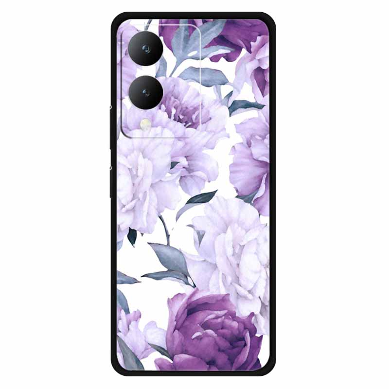 Fundas For Vivo Y17s 4G Case Silicone Wolf Lion Soft TPU Phone Covers for vivo Y17s 2023 Y 17s Bumper Coque for VivoY17s Black