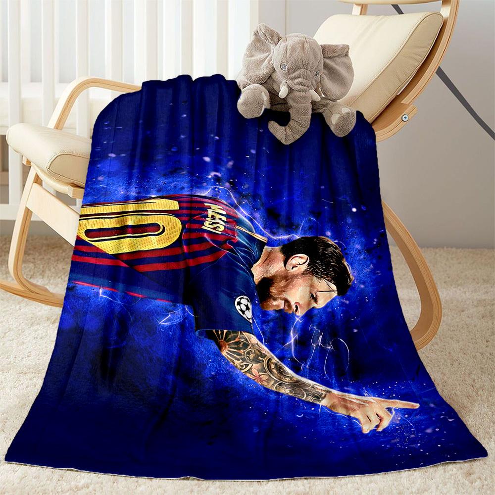 Argentina Football Player Blanket Comfortable Great for Office Chair Picnics for All Occasions Digital Print Best Holiday Gift for Friends Family