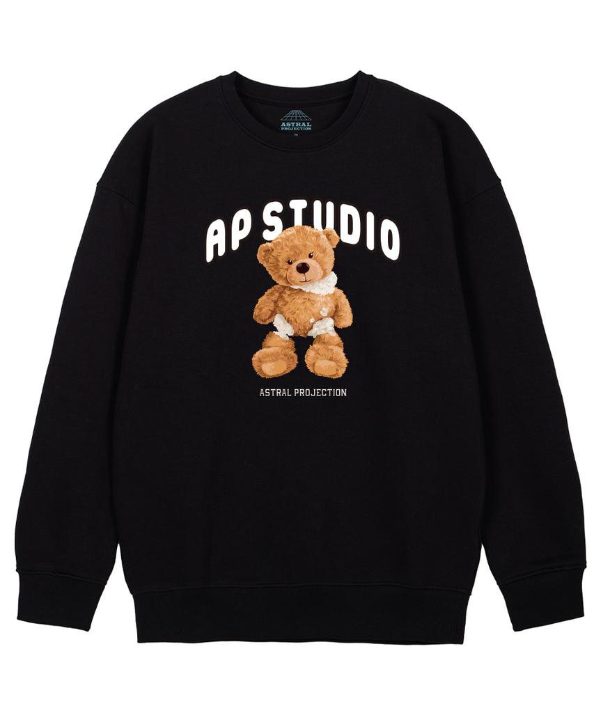 АСТРАЛЬНОЕ ПРОЕЦИРОВАНИЕ Детская толстовка с принтом Baby Beardoll Свободный крой_Черный