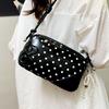 2025 New High-value Fashionable Simple Hand-held Commuter Bag Niche Fashion Polka Dot Shoulder Messenger Bag Women