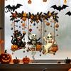 Indoor Outdoor Decorative Clings Halloween Window Clings, PVC Waterproof Static Decals, Removable Festive Wall Stickers