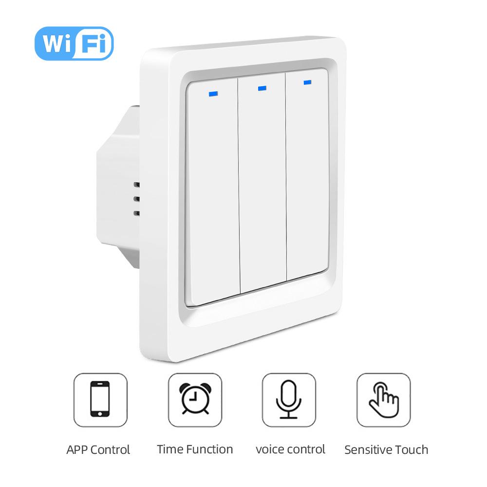 Умный 3-кнопочный переключатель сцен Zigbee Tuya с управлением через Bluetooth-приложение
