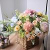 1 шт. Искусственный цветок Свадьба Дом Спальня Украшение Свадебный букет Гортензии Ваза Для улицы