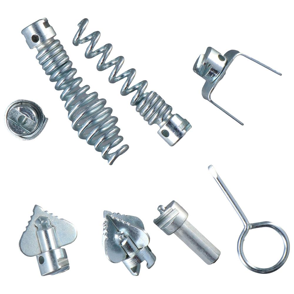 8 Pcs 16mm Pipe Dredge Cutter Heads Silver Drain Cleaning Tools Pipeline Dredging Machine