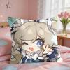 Barbara Cute Cute Genshin Impact Cushion Cover Square Short Plush Pillow Case Living Room Sofa Home Decor Funda X