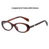 High-End Oval Pearl Glasses for Women - No Makeup Look, Anti-Blue Light, Cute Black Frame