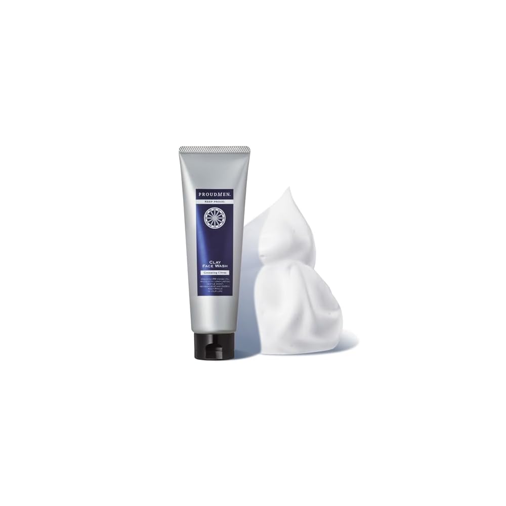 [New Formula] Proudmen Men's Clay Face Wash 120g [2024 Renewal] Men's Clay Face Wash for Pore and