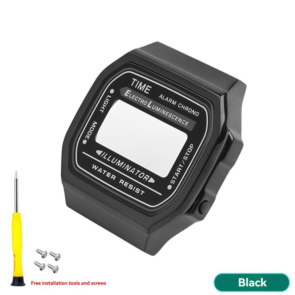 Для модификации корпуса Casio A168 полностью металлический корпус A168WGG-1B A168WEM ремешок безель водозащитное кольцо комплект Прочный комплект для модификации из нержавеющей стали