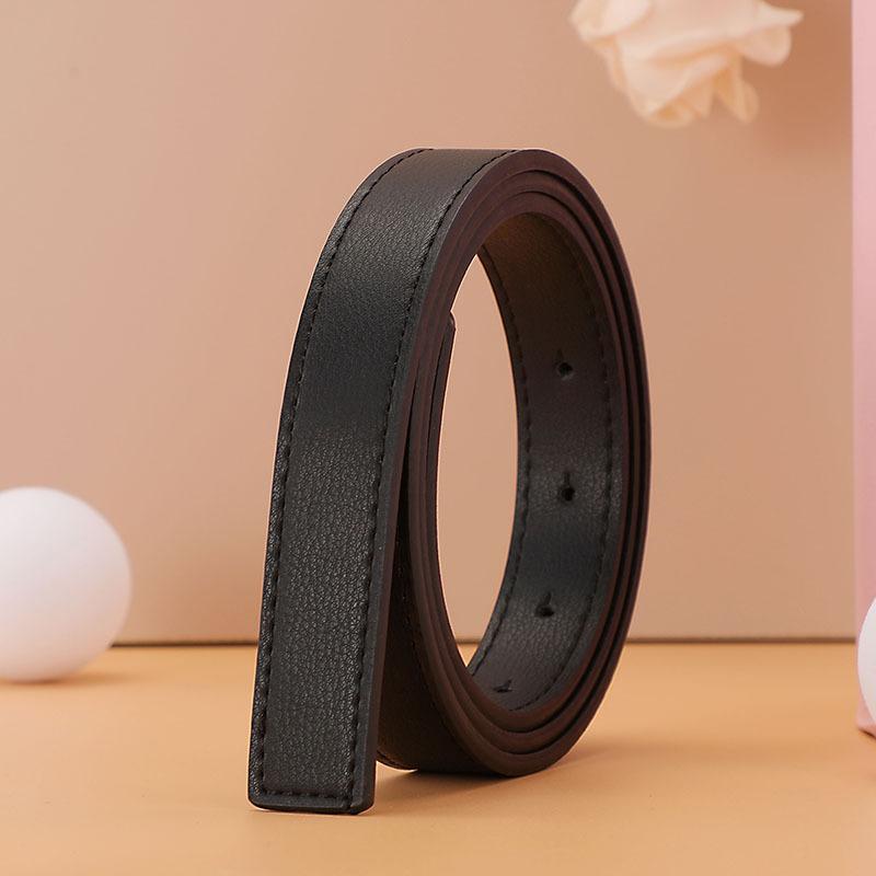 Belt Women'S Leather Cowhide Belt Women'S Decorative Belt Women'S Litchi Pattern Belt Women'S