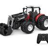 Farmer Car Remote Control Tractor Trailer 2.4G RC Tractor Simulation Engineering Construction Truck Model Toy Tillage Machine