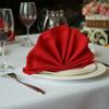 Durable Soft Satin Cloth Napkins with Hemmed Edges Dinner Table Napkins for Wedding Party