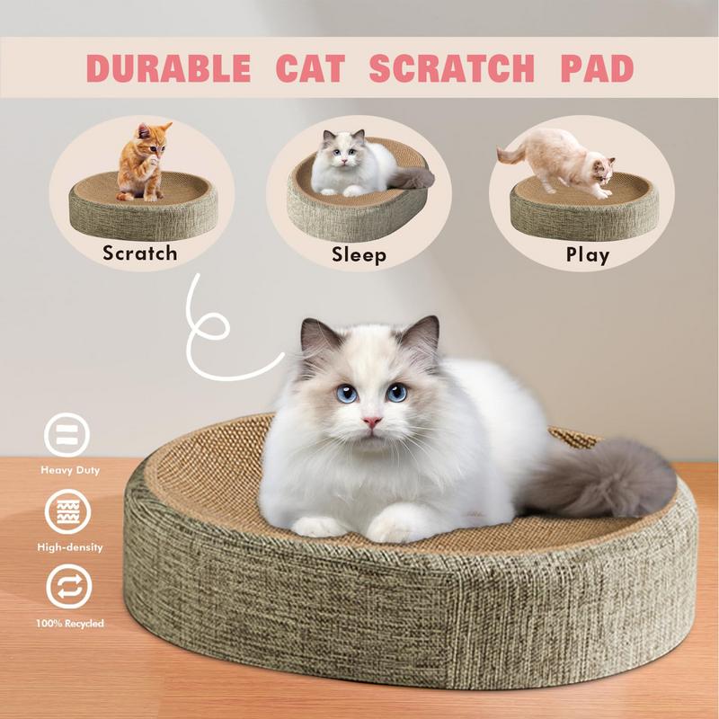 Cat Scratching Board Sisal Pet Scratch Board Nest Kitten Furniture with Non-slip Base Wear-Resistant Pet Supplies for Shelter