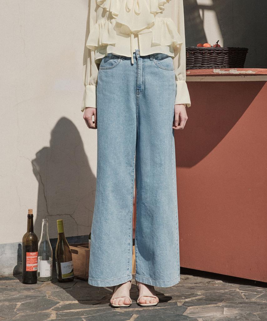 ZEROSTREET [3 Colors] Wish Wide Denim Pants