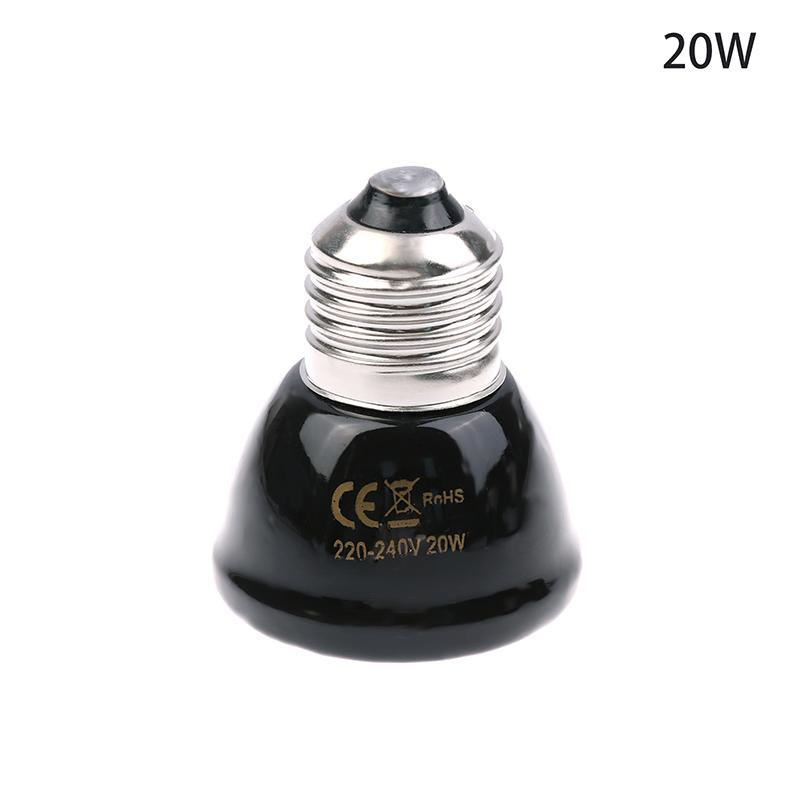 1 шт. 220-240 В Лампа инфракрасного обогрева Черная керамическая E27 Обогревательная лампа для питомцев Брудер Цыплята Черепаха Ящерица Рептилия Свет 20-80 Вт