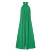 Women's High Neck Jumpsuit Sleeveless Jumpsuit Off Shoulder Wide Leg Jumpsuit