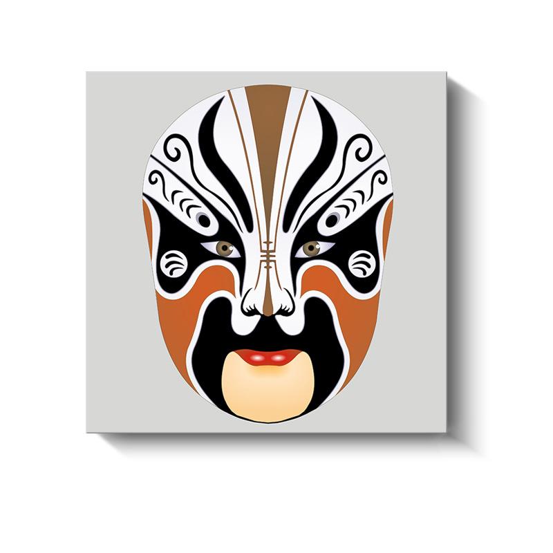 Новые китайские декоративные картины Сычуаньская опера Пекинская опера Маски Холст Плакаты и принты для украшения гостиной