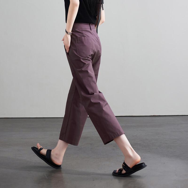 Женские укороченные брюки SOFSIL с высокой талией и широкими штанинами