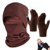 3 шт./компл. зимняя велосипедная шейная гетра шапка перчатки теплая холодная погода ветрозащитная для мужчин и женщин на открытом воздухе