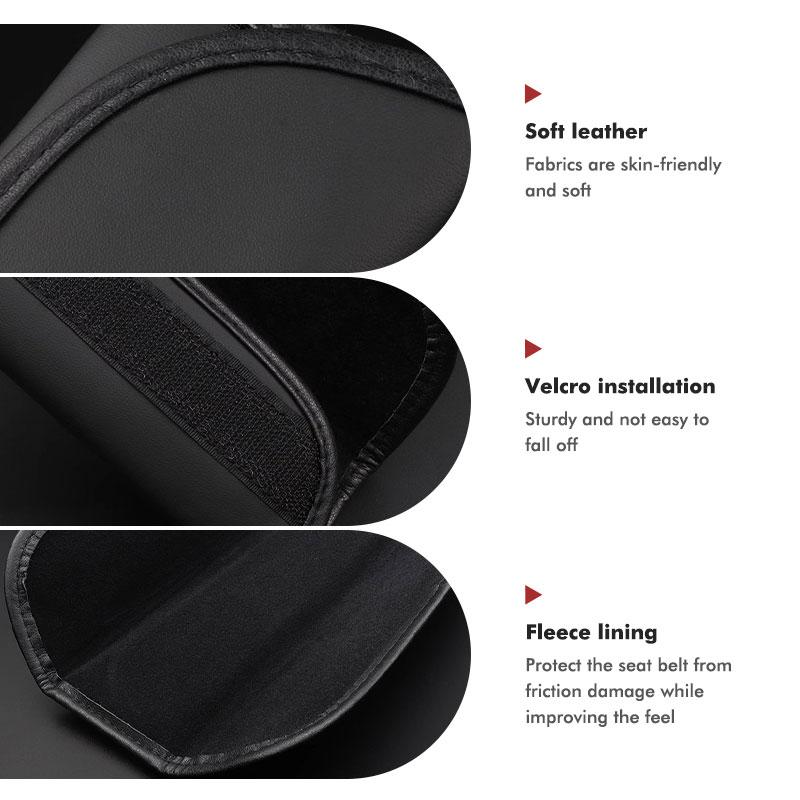 cwnqah1 cwmvjg1 For Mitsubishi 1/2PCS Car Seat Belt Shoulder Cover Decompression Comfort Safety Belt Protective Cover Lancer ASX Pajero Mirage