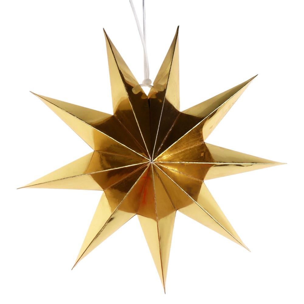 Декорации Девятиконечная Звезда для Вечеринки, Свадьбы, Рождества Подвесные Бумажные Звезды Декор для Вечеринки Подвесные Украшения Бумажные Цветы Поделки